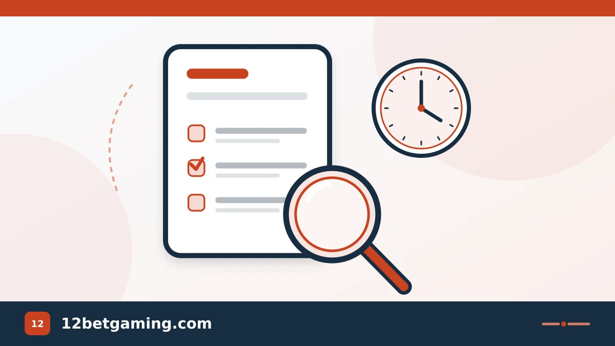 Document, magnifying glass and clock for reading conditions